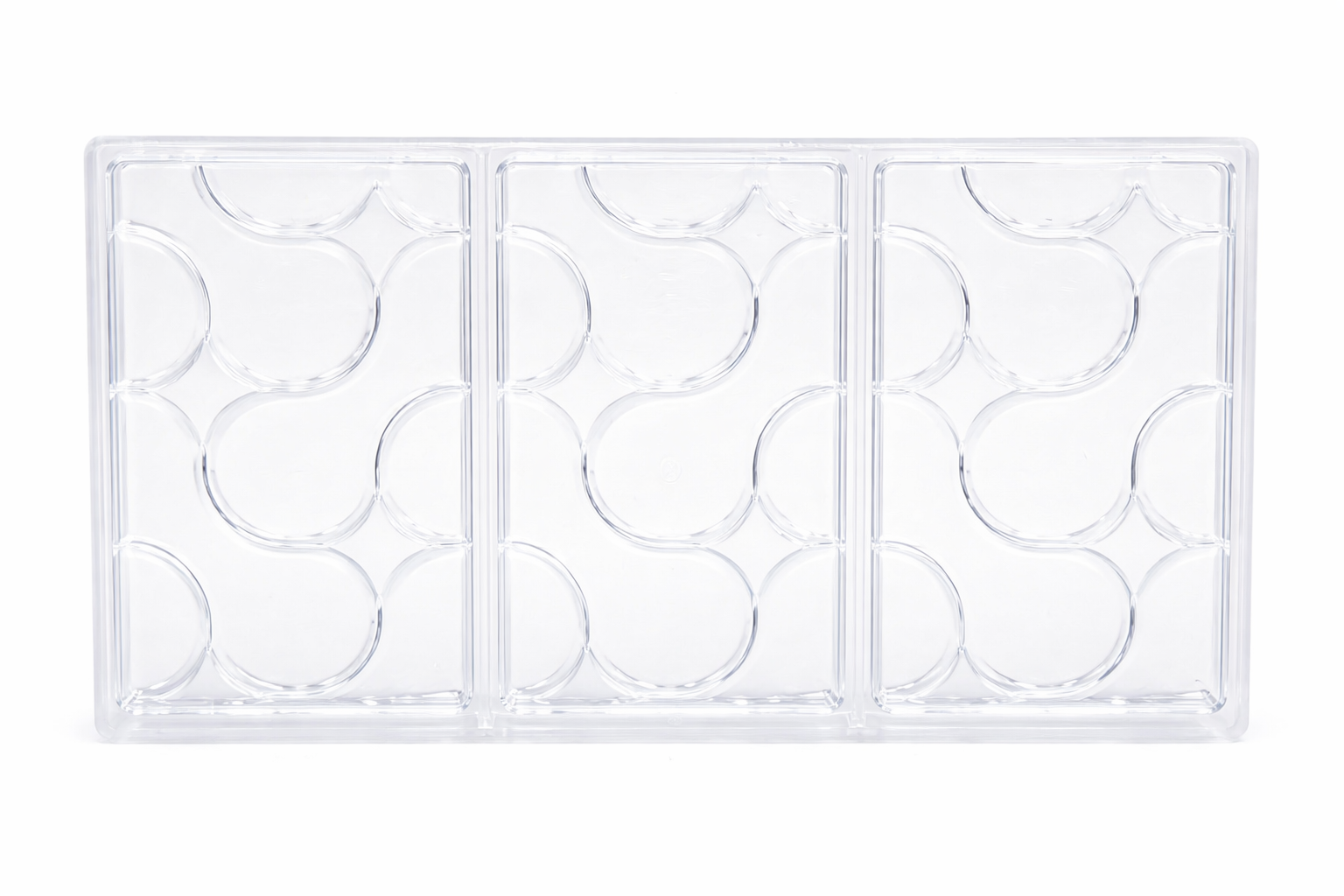 Round Disc Polycarbonate Chocolate Mold – Clear Plastic | PC022