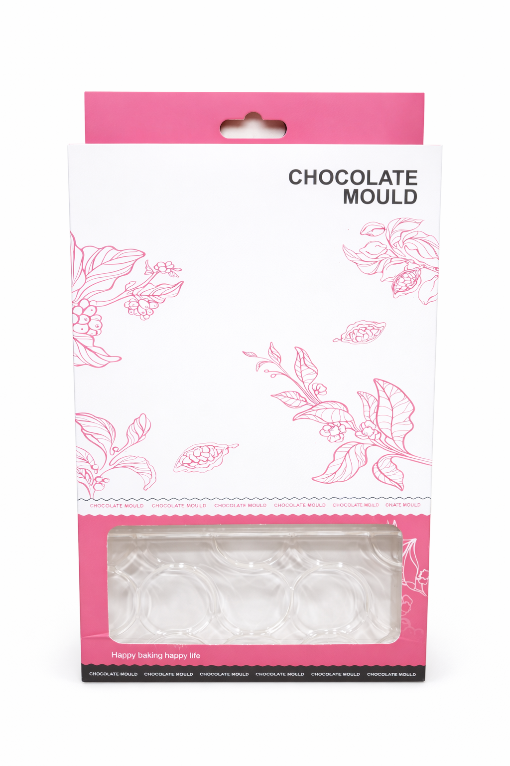 Round Disc Polycarbonate Chocolate Mold – Clear Plastic | PC022