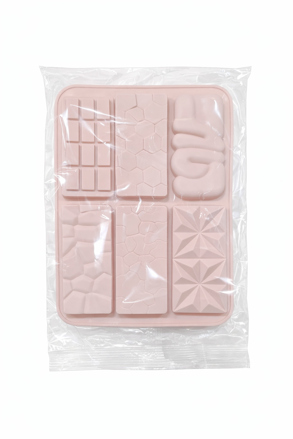 Silicone Chocolate Bar Mold – 6-in-1 Multi-Design Patterns | CM229