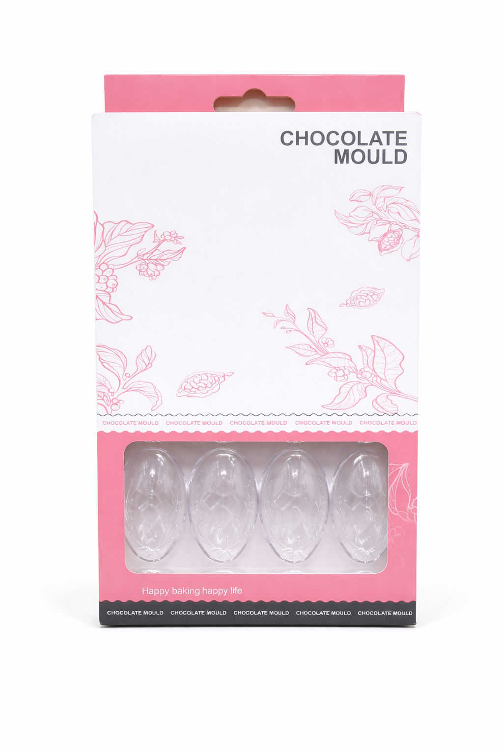 Egg Shape Chocolate Mold – Textured Polycarbonate Candy Mold | PC007