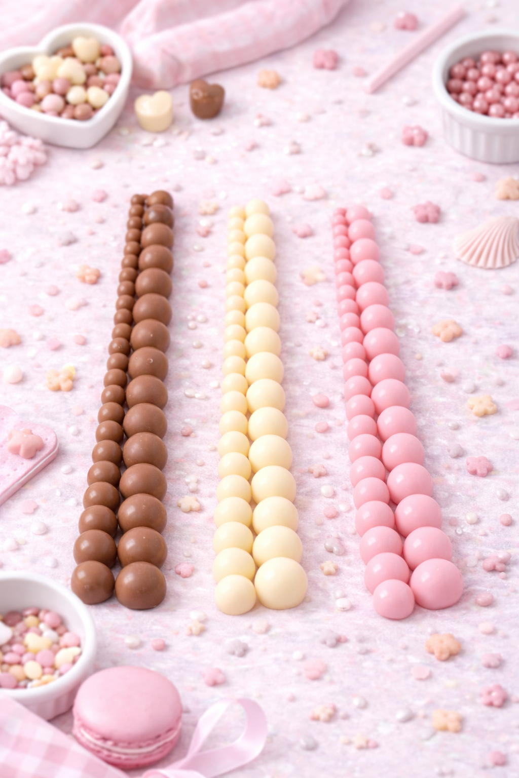 Pearl Bead Silicone Fondant Mold Strip (11.5 Inches) – Cake Border Decorating Tool | FM174