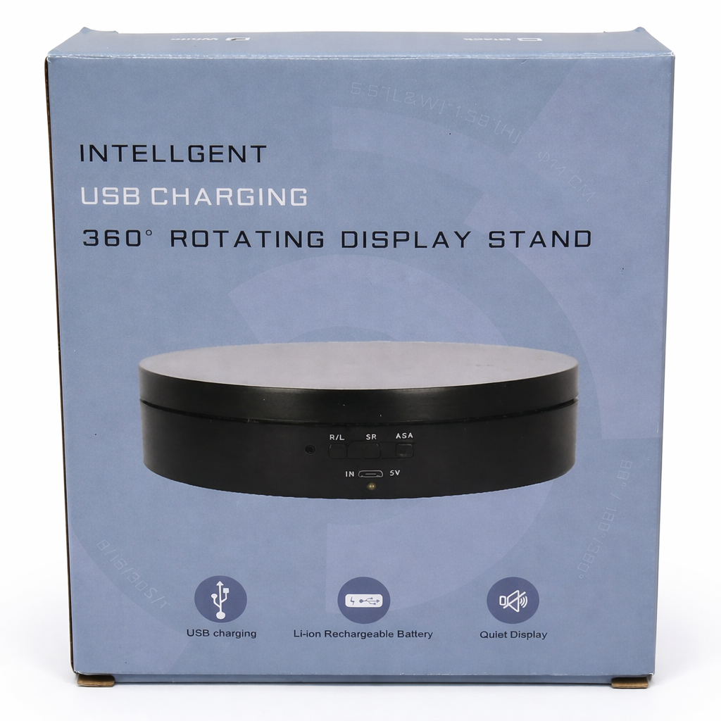 360° Electric Display Turntable – Rotating Base for Product & Cake Display | BT215B