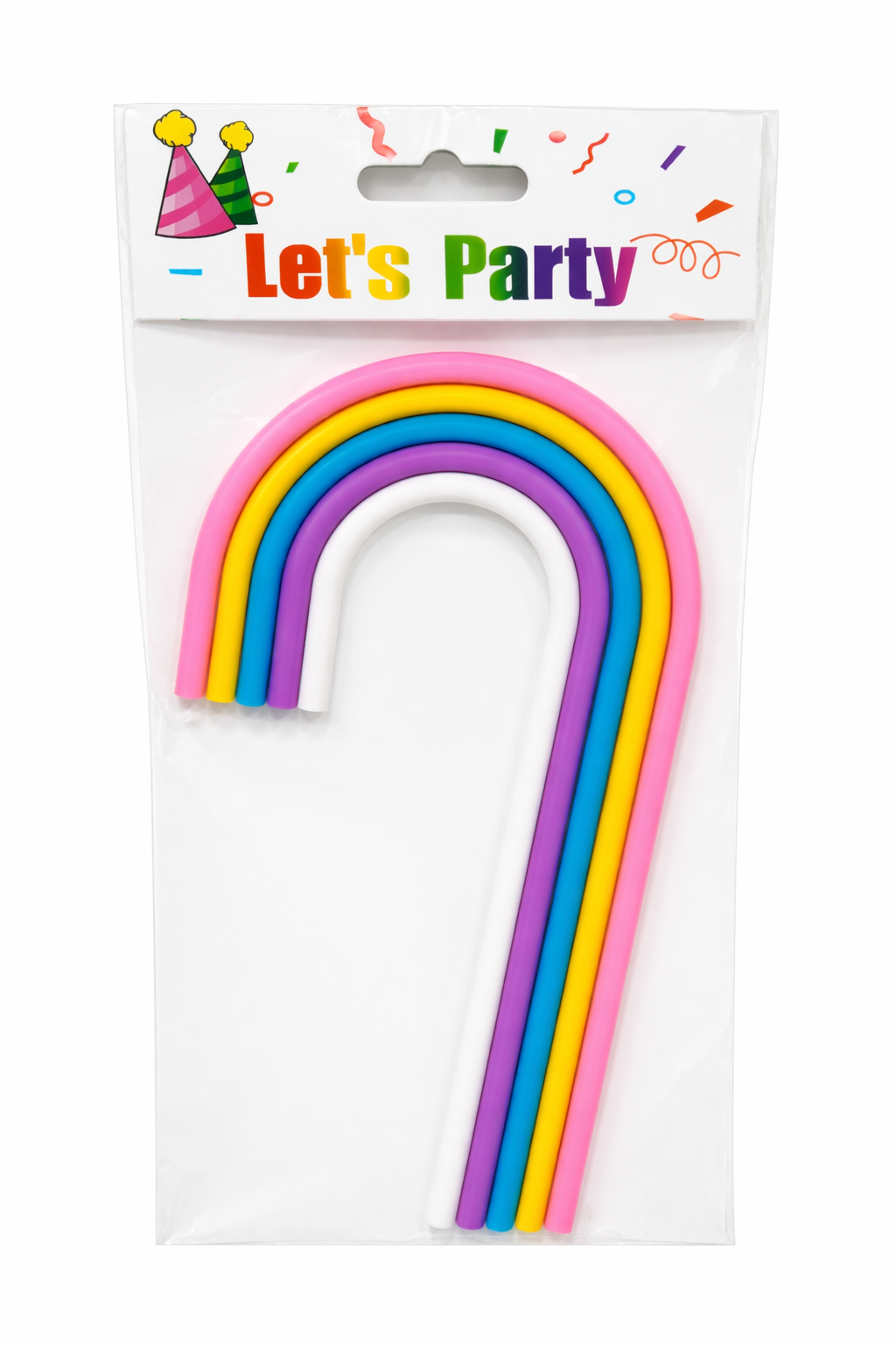 Multicolour Rainbow Arch Cake Topper Set – Soft TPR Decoration | TPR235
