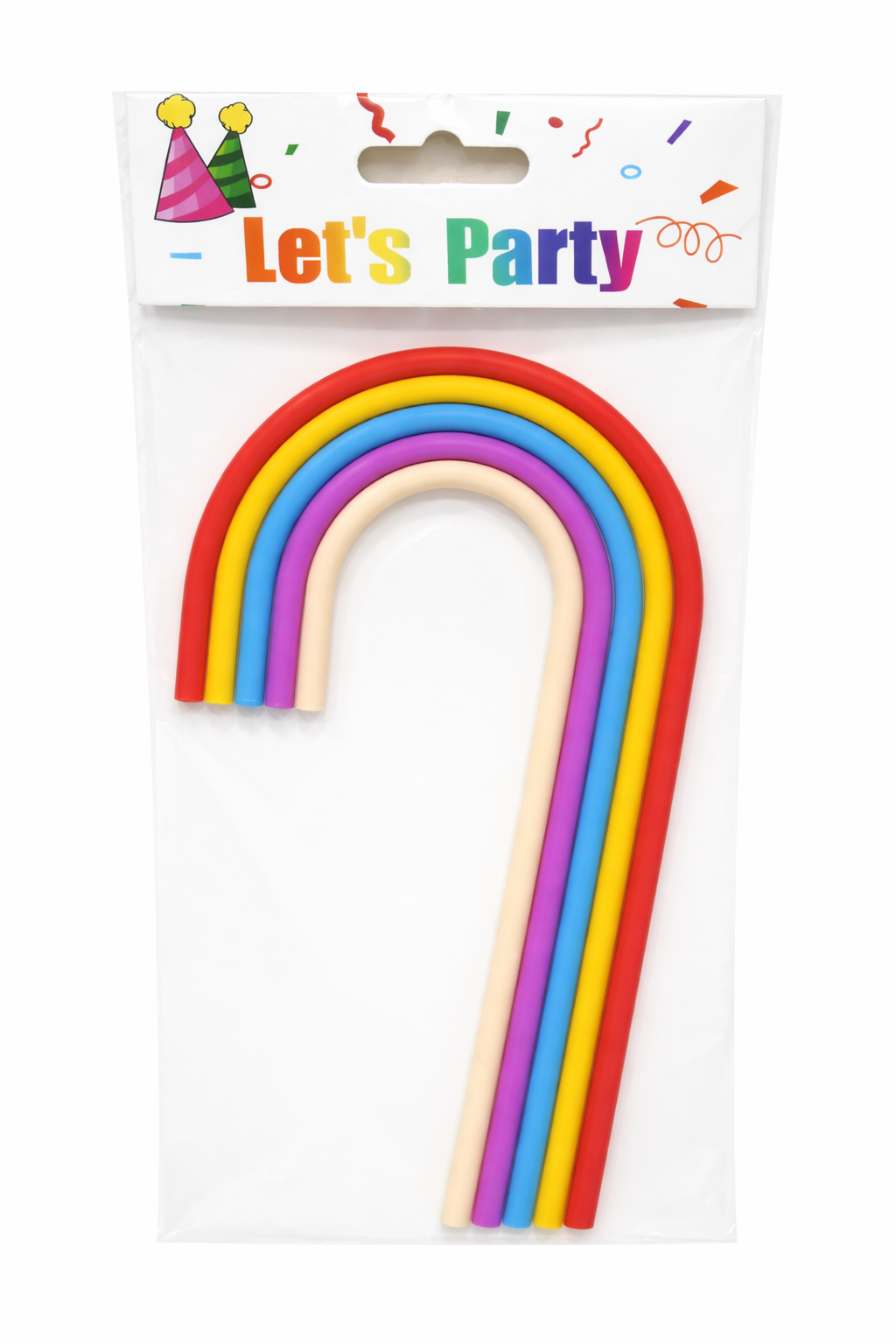 Multicolour Rainbow Arch Cake Topper Set – Soft TPR Decoration | TPR235