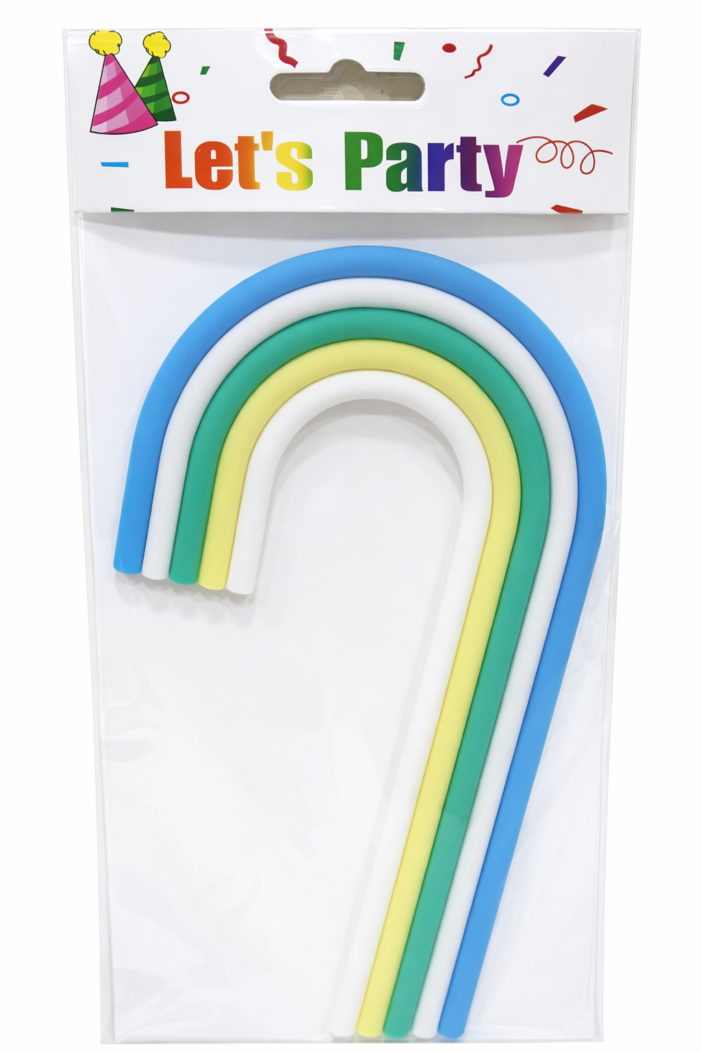 Multicolour Rainbow Arch Cake Topper Set – Soft TPR Decoration | TPR235
