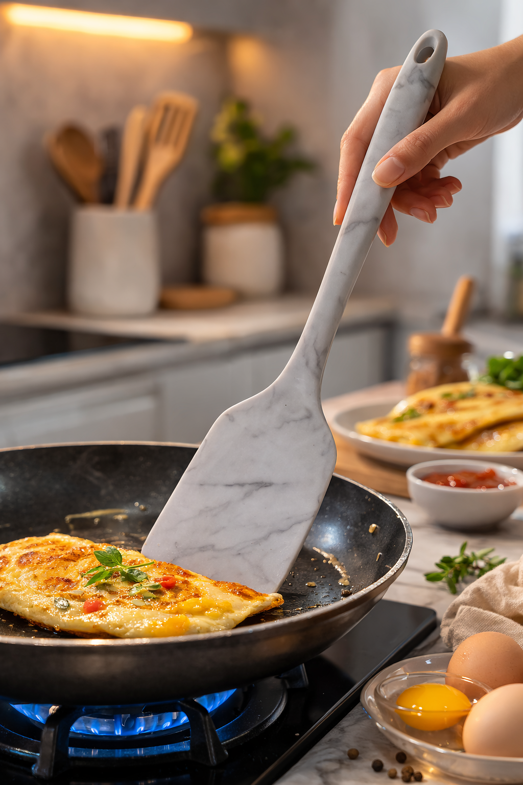 Silicone Spoon Spatula – Non-Stick Heat Resistant Baking Scraper | BT279