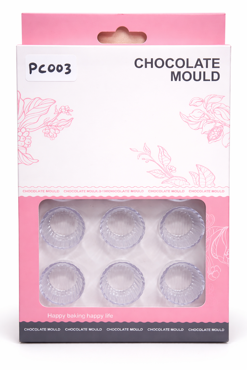 Deep Muffin Cup Polycarbonate Chocolate Mold – Round Cup Design | PC003