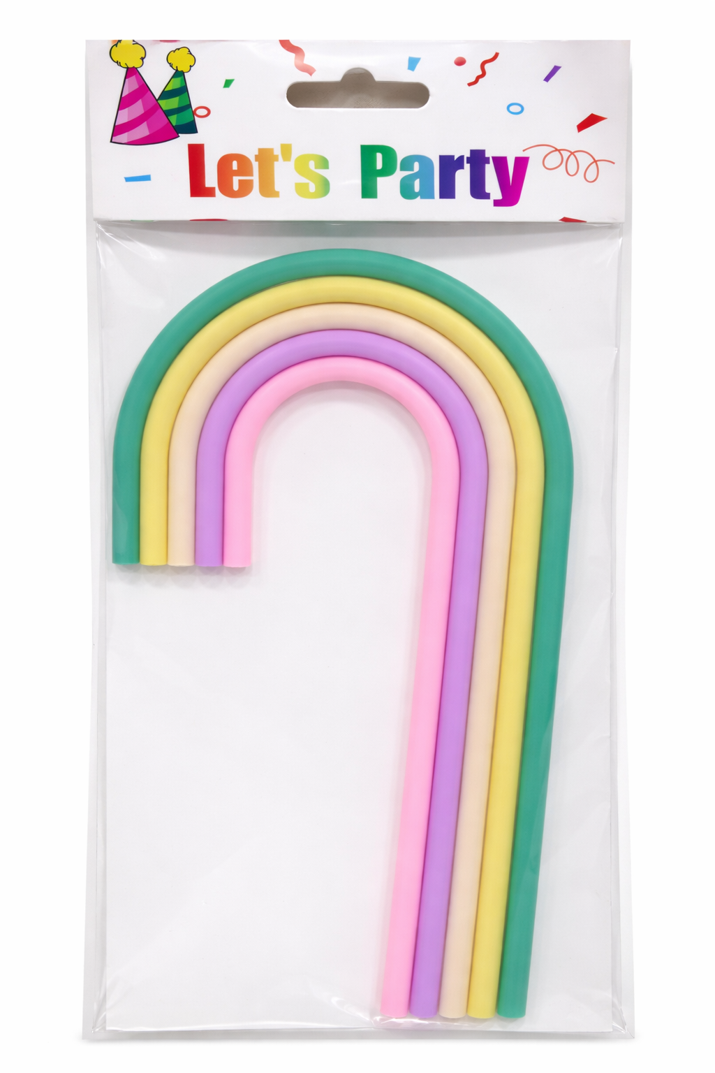 Multicolour Rainbow Arch Cake Topper Set – Soft TPR Decoration | TPR235