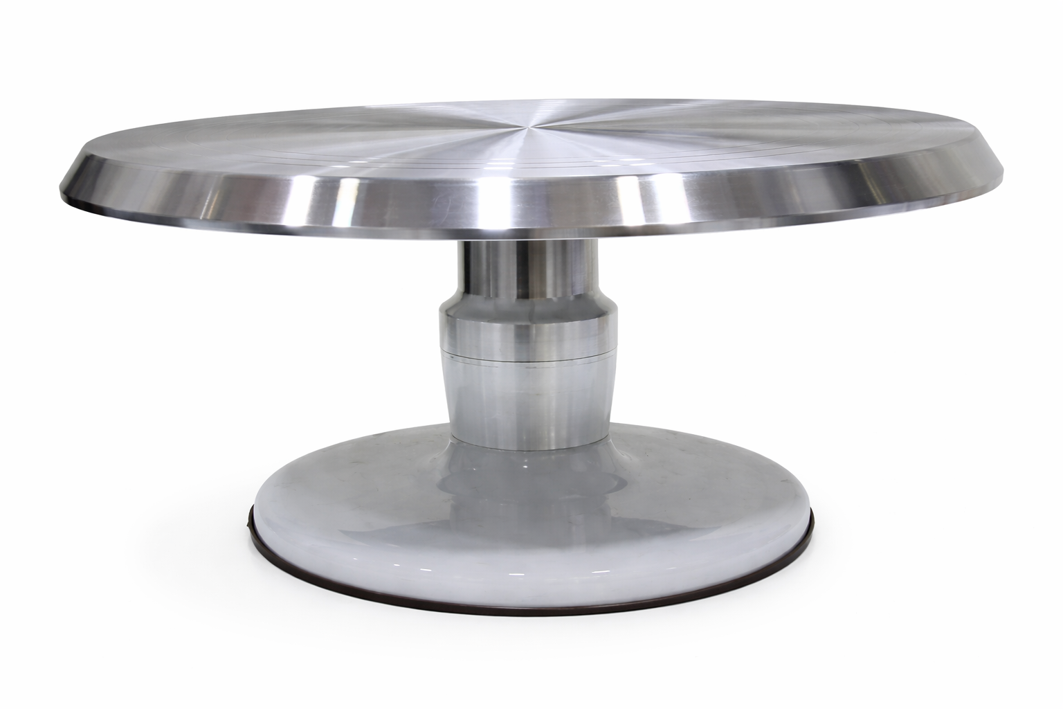 (SWAF-13) 3 Piece Multicolour Cake Turntable – Stainless Steel Top with Detachable Fibre Base | CS012