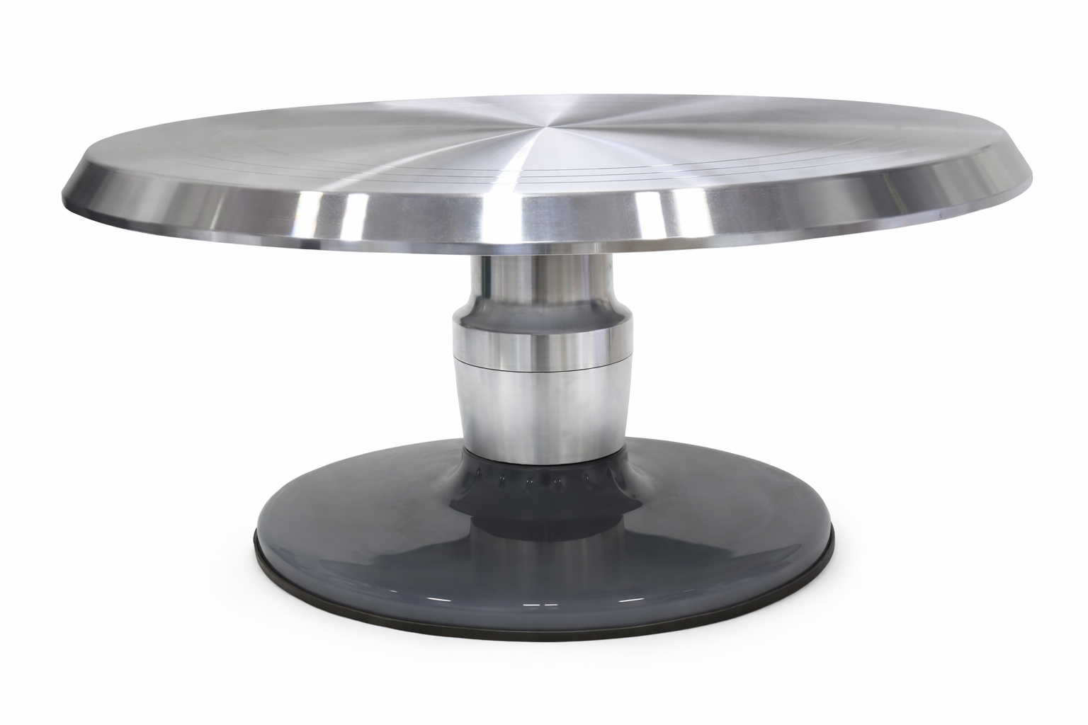 (SWAF-13) 3 Piece Multicolour Cake Turntable – Stainless Steel Top with Detachable Fibre Base | CS012