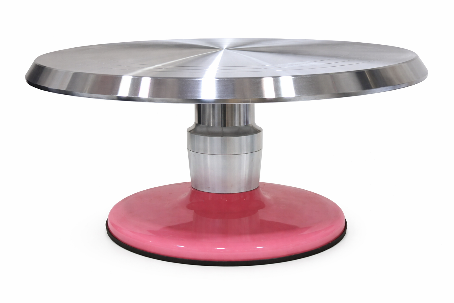 (SWAF-13) 3 Piece Multicolour Cake Turntable – Stainless Steel Top with Detachable Fibre Base | CS012