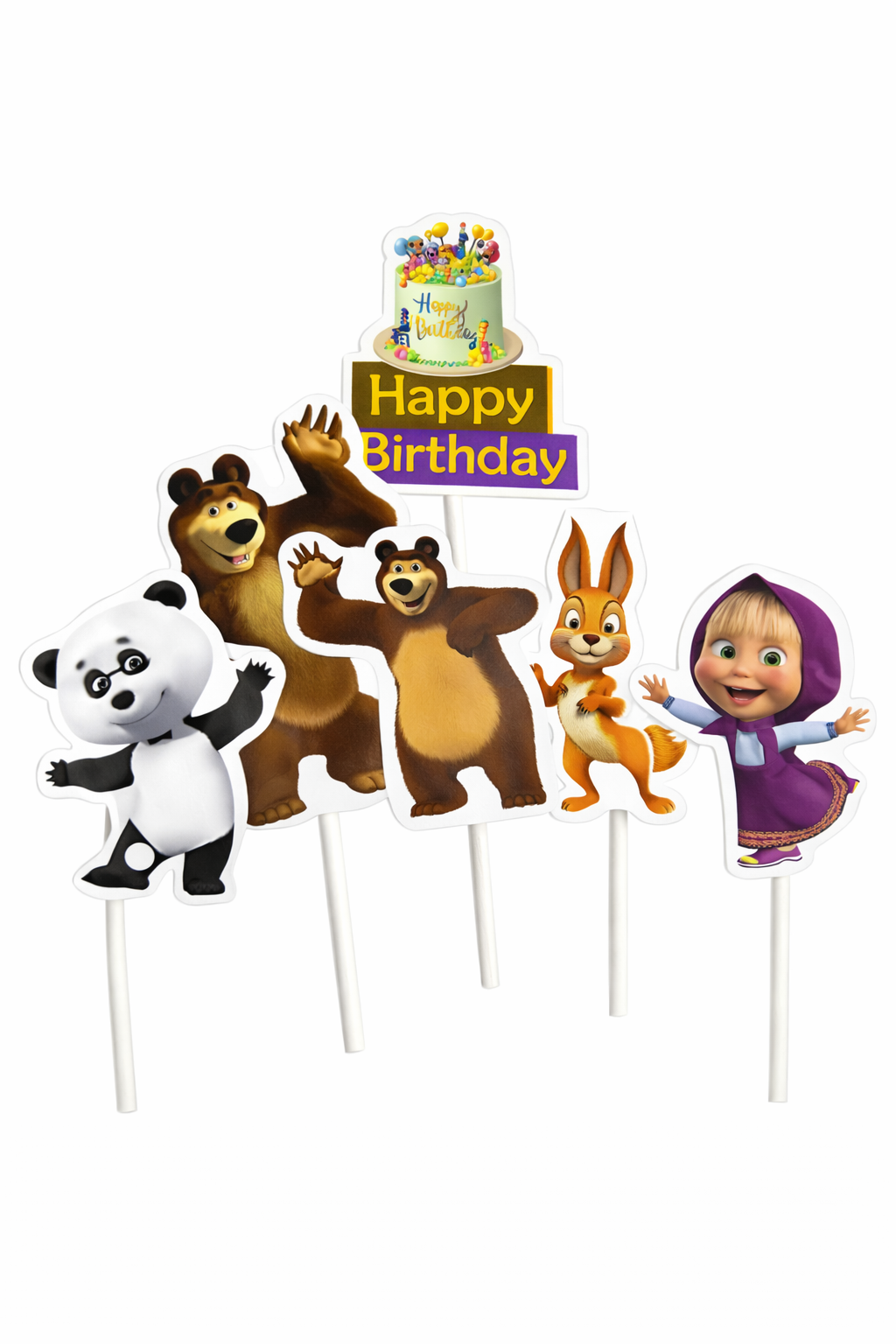 Cartoon Theme Topper – Fun Decorative Cake Accent | TPR218
