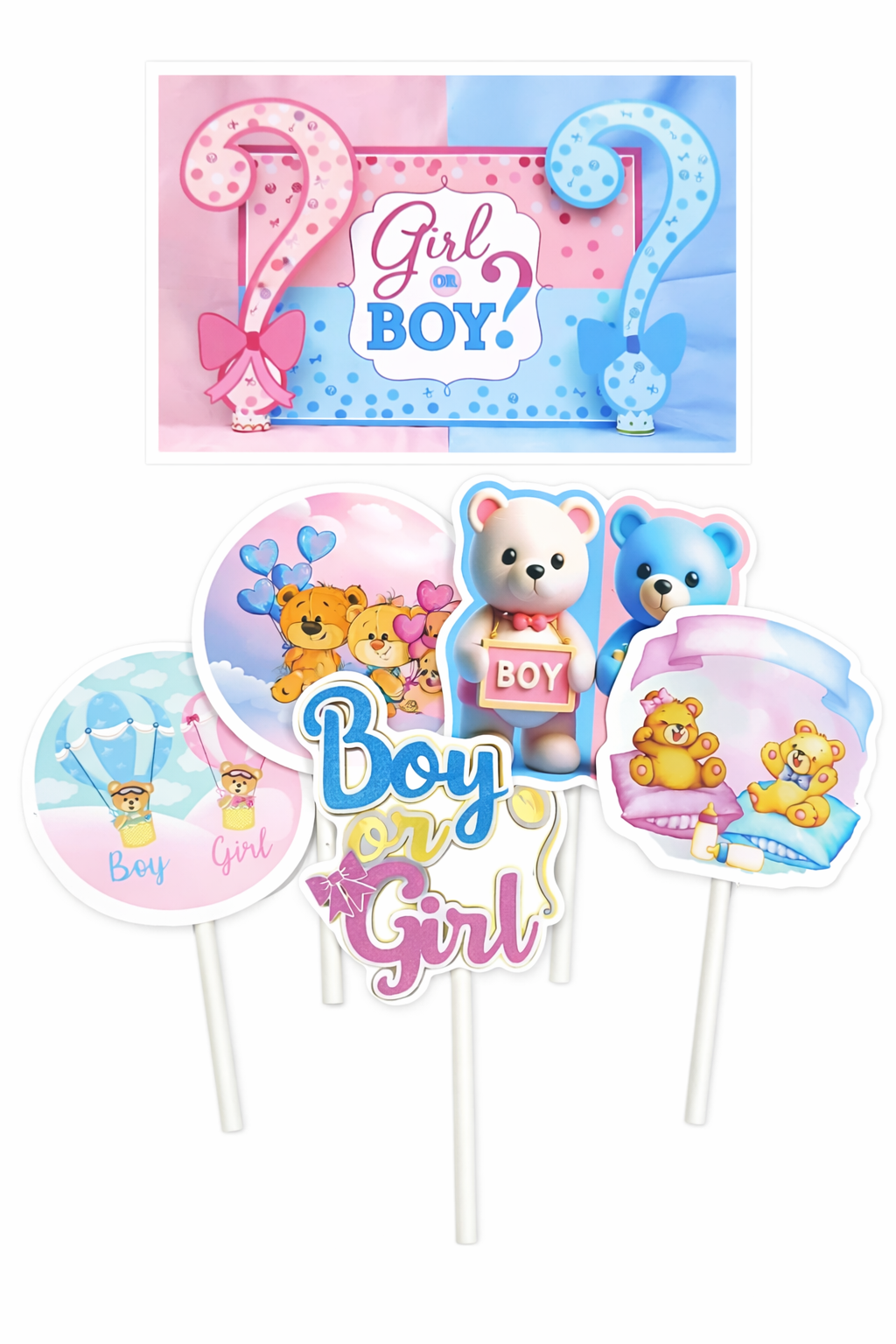 Cartoon Theme Topper – Fun Decorative Cake Accent | TPR218