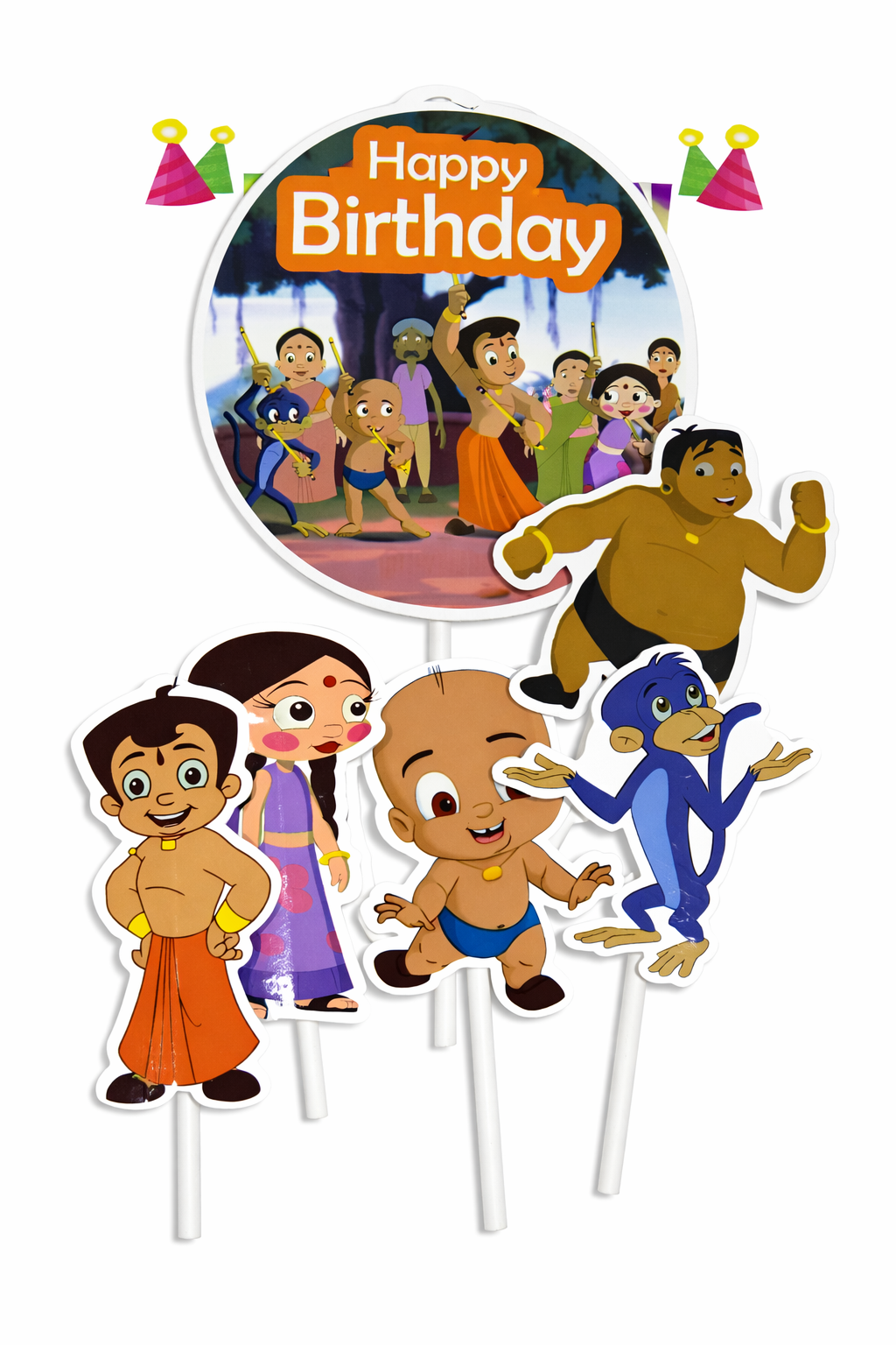 Cartoon Theme Topper – Fun Decorative Cake Accent | TPR218