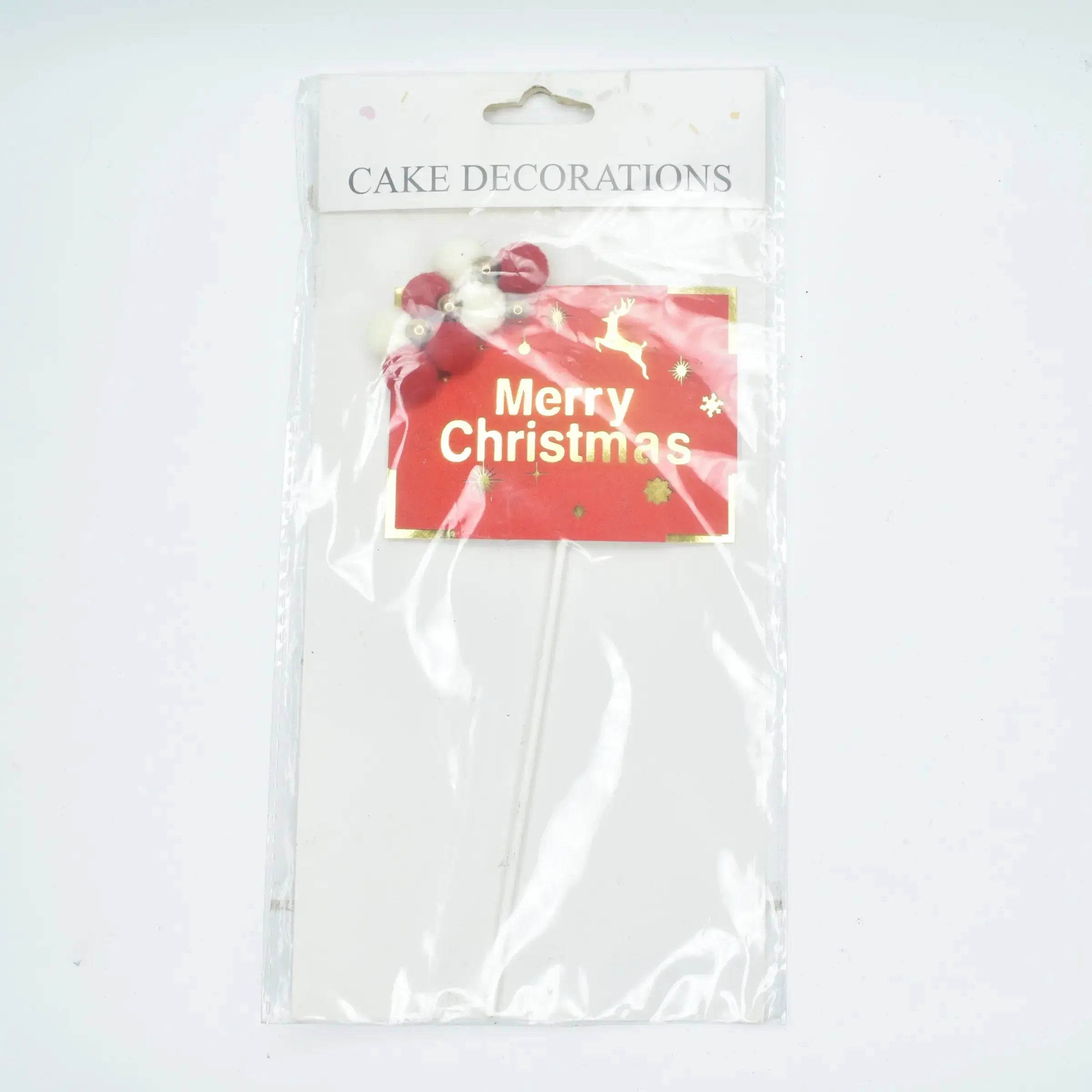 Christmas Themed Rectangular Cake Topper Design  TPR083