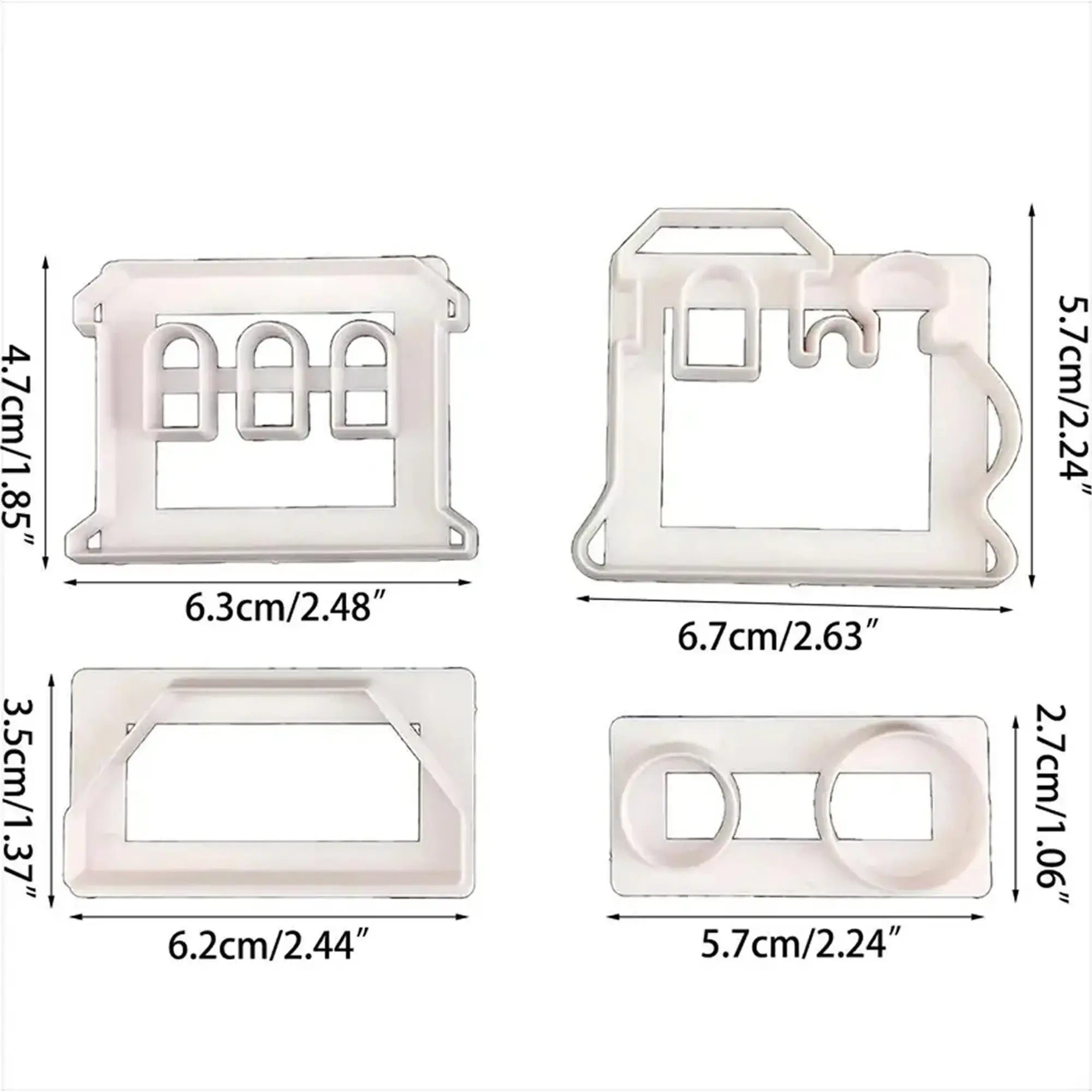 Train Cutter Set – Fondant & Cookie Cutters for Themed Cake Decoration CT165