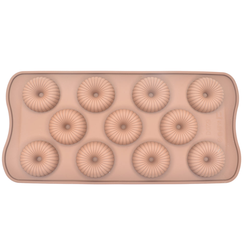 Donut Shaped Chocolate Mold on a white background for clear view