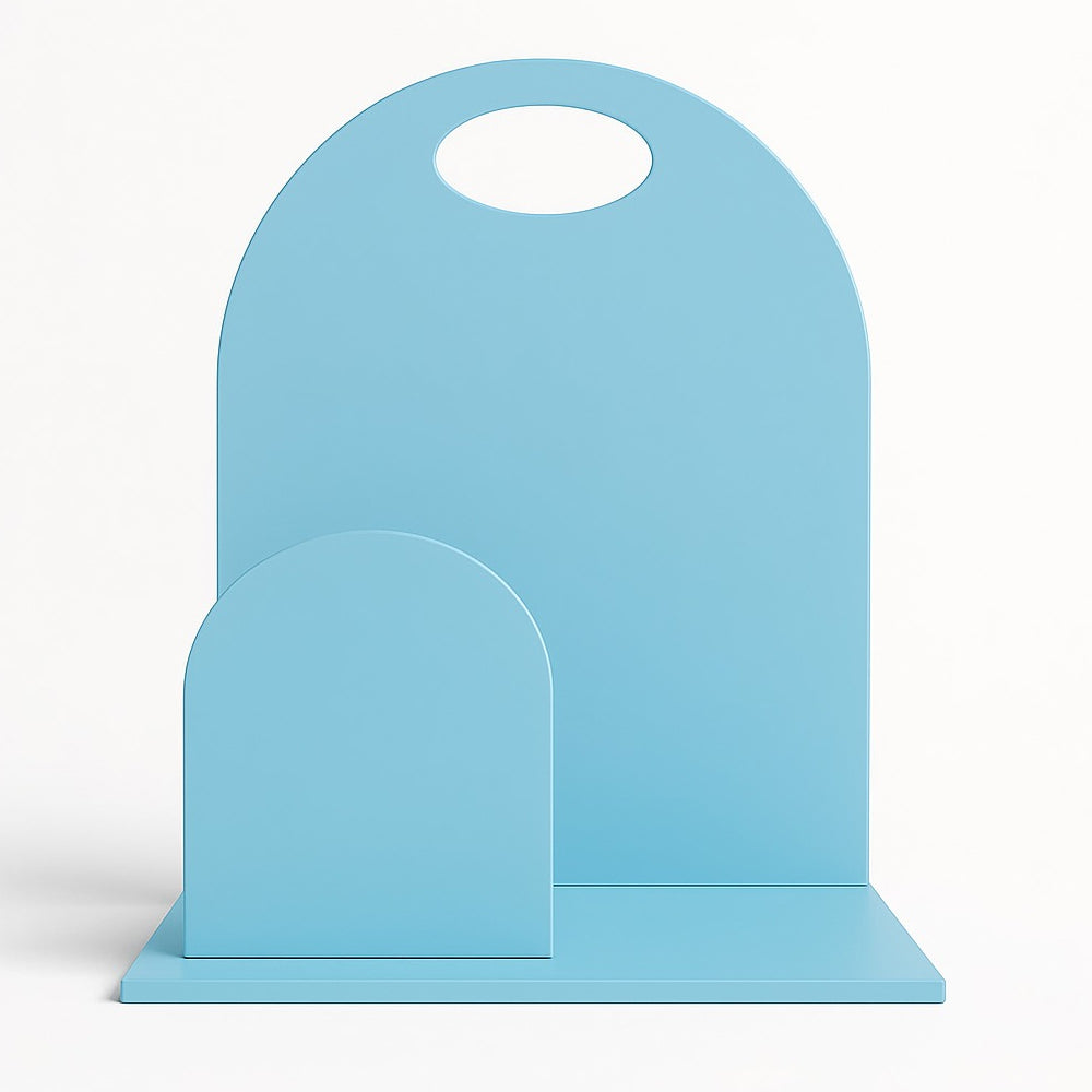 Close-up of Foldable Hamper Cake Stand fully opened on white background