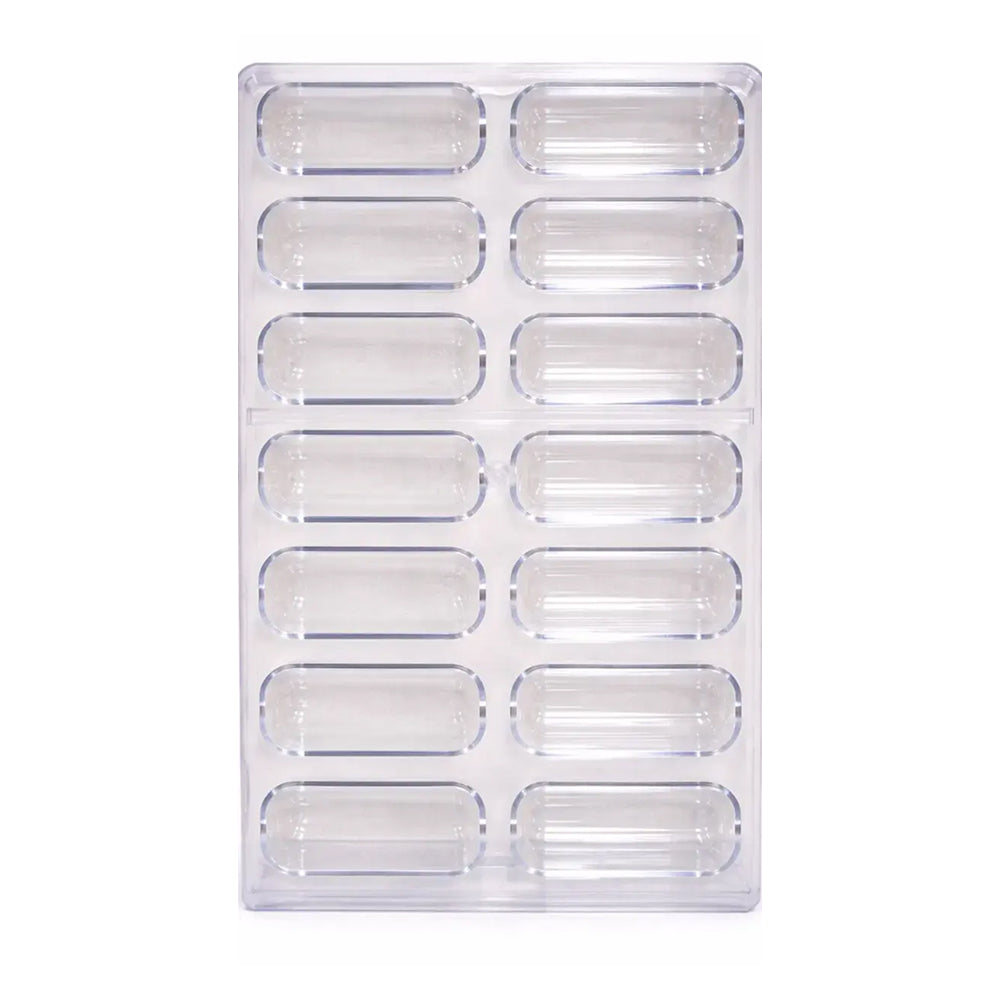 polycarbonate mold round tray with multiple compartments on a white background