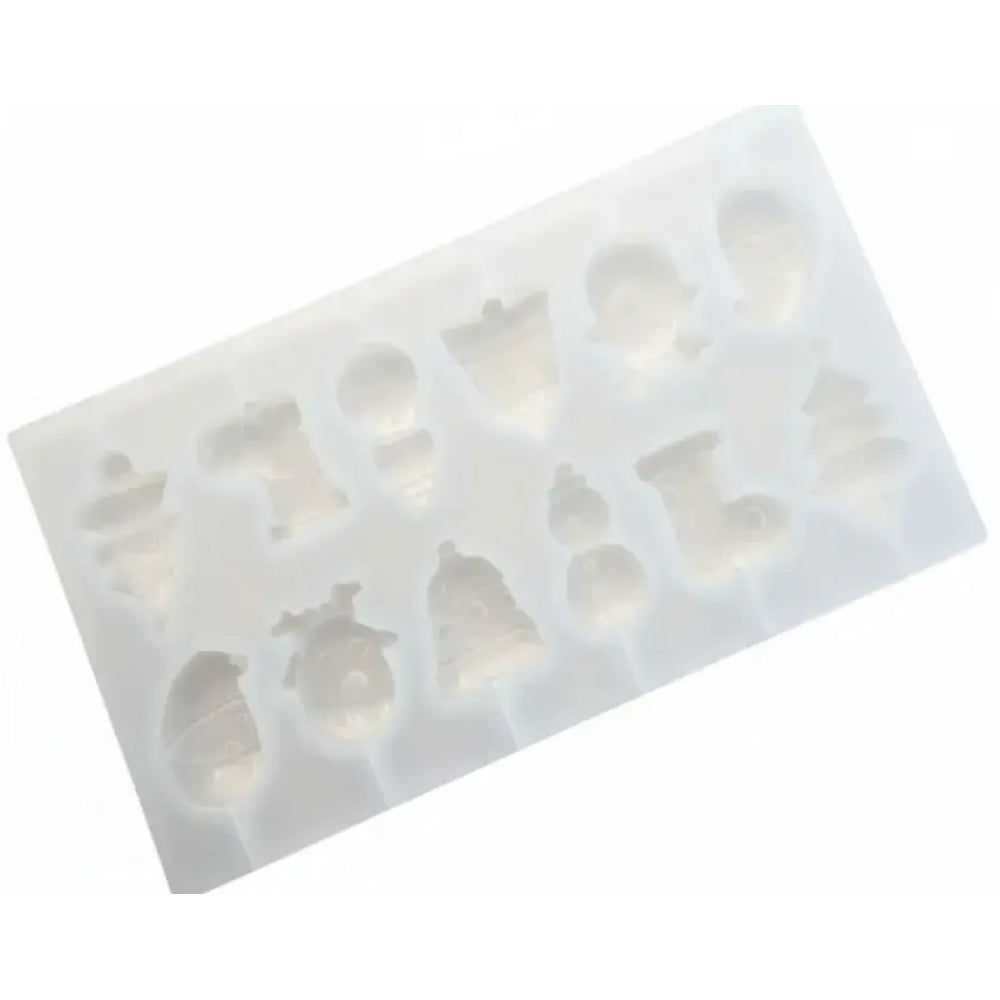 Silicone mold with pineapple shapes on a white background