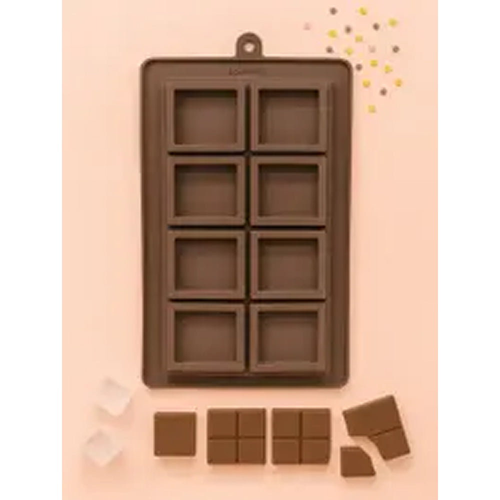 Silicone Square Block Chocolate Mold – 10-Cavity Deep Bar Mold | CM211