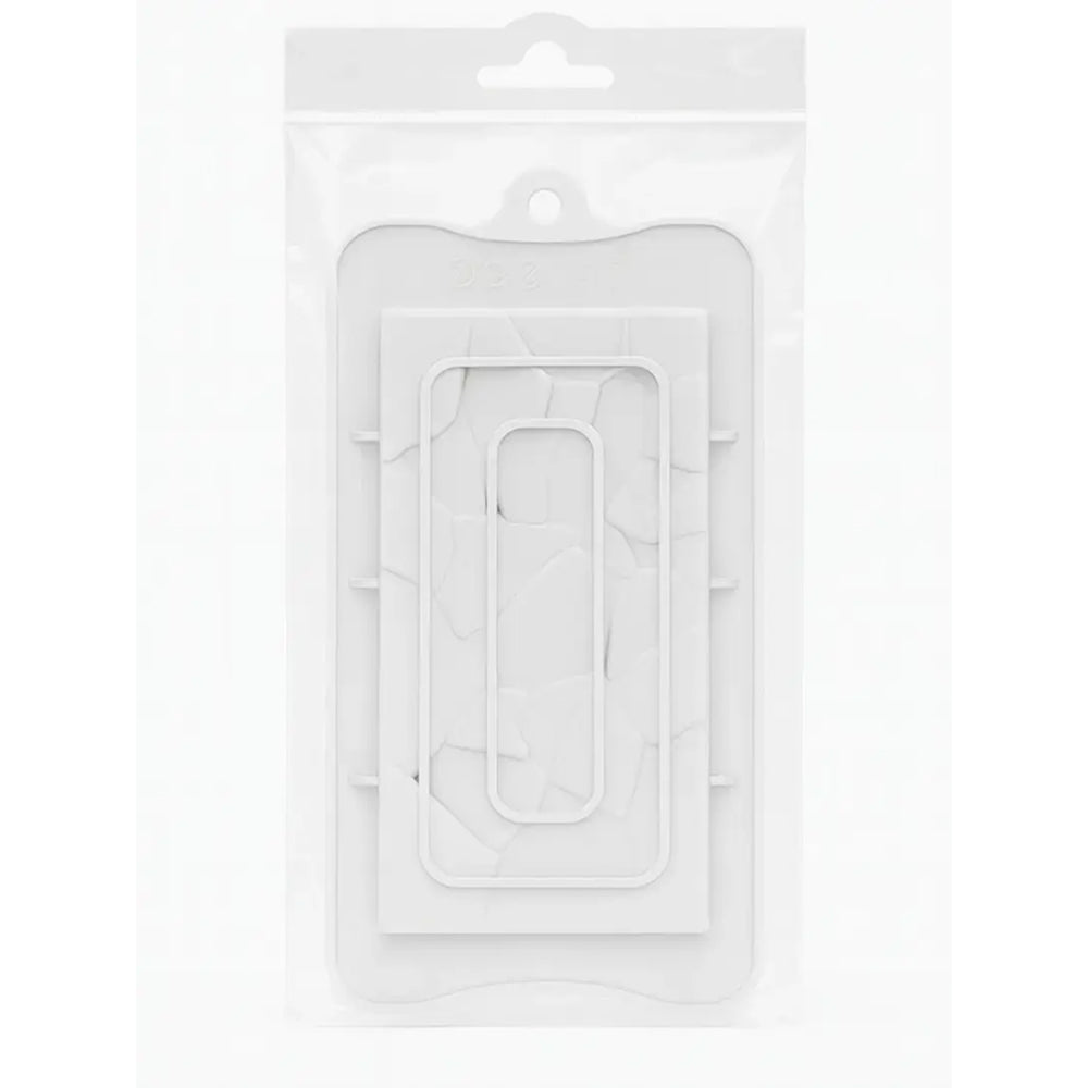 Silicone Geometric Breakable Bar Mold – Large Cracked Design | CM222