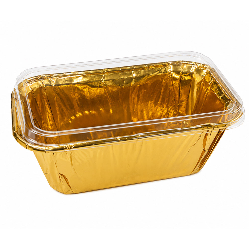 CL022 Premium Golden Paper Baking Cups with Lids – Round, Square & Rectangle Shapes | Pack of 50