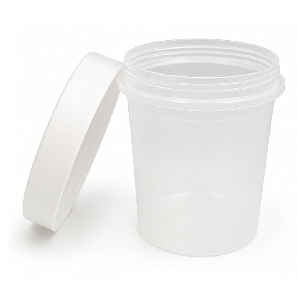 2603-53 CL102 300ml Plastic Dessert Container with Lid – Pack of 5