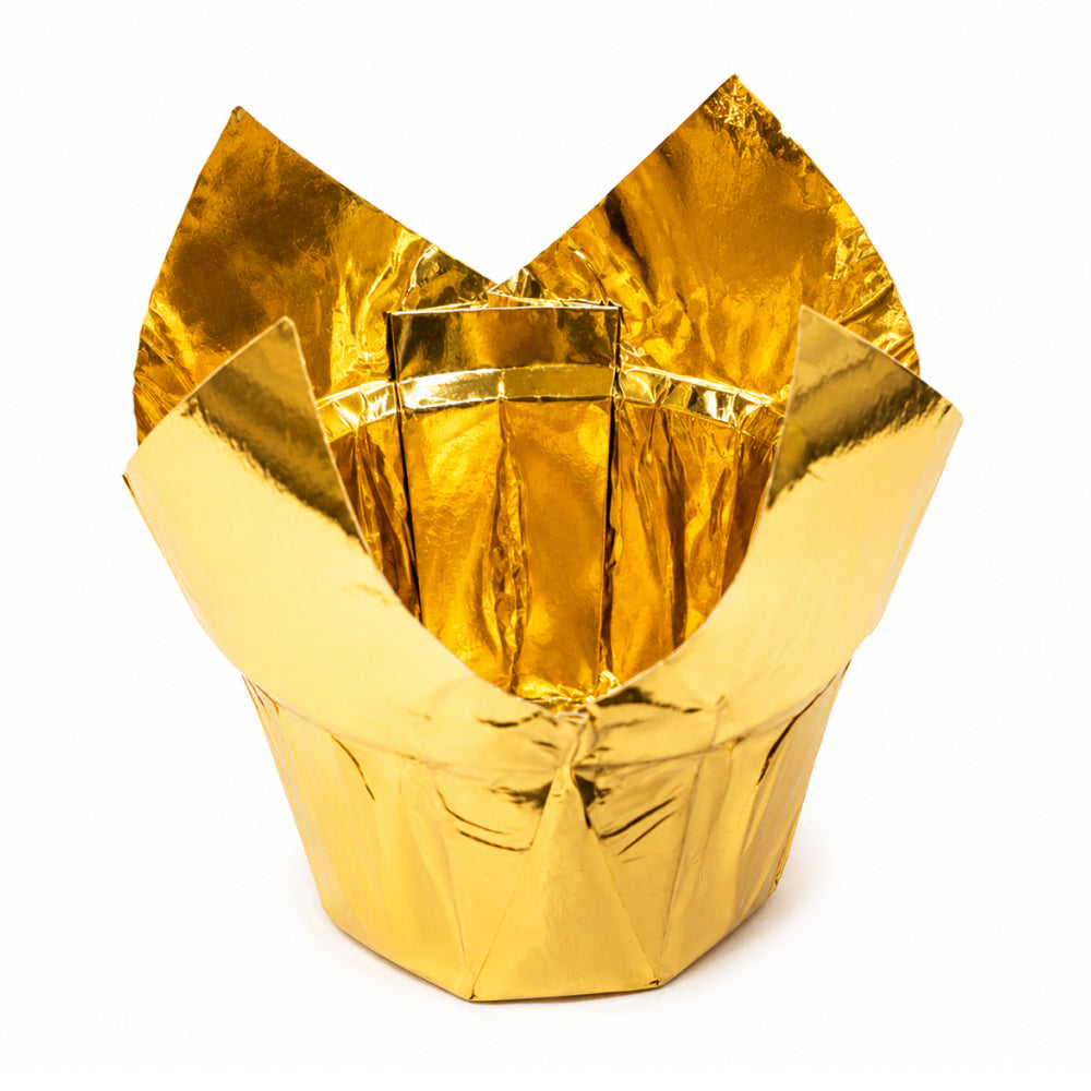 2603-18 CL015 Premium Golden Tulip Paper Baking Cups – Pack of 50