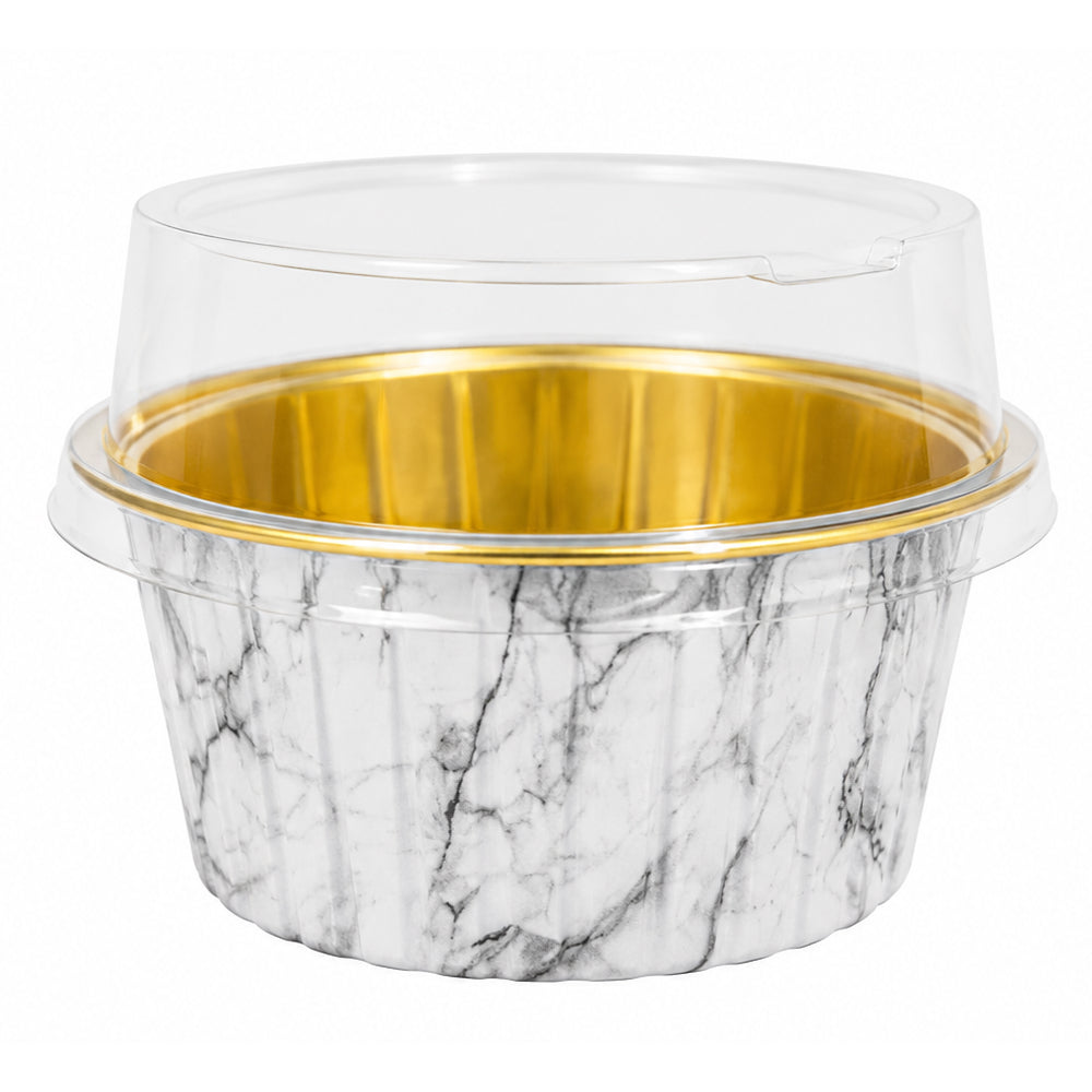 2603-14 CL056 Premium Golden Inner Round Paper Baking Cups – Assorted Mandala Design | Pack of 10
