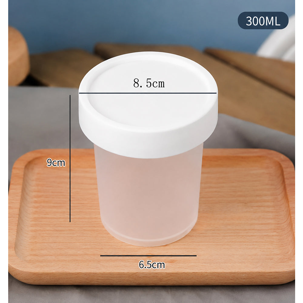 2603-53 CL102 300ml Plastic Dessert Container with Lid – Pack of 5