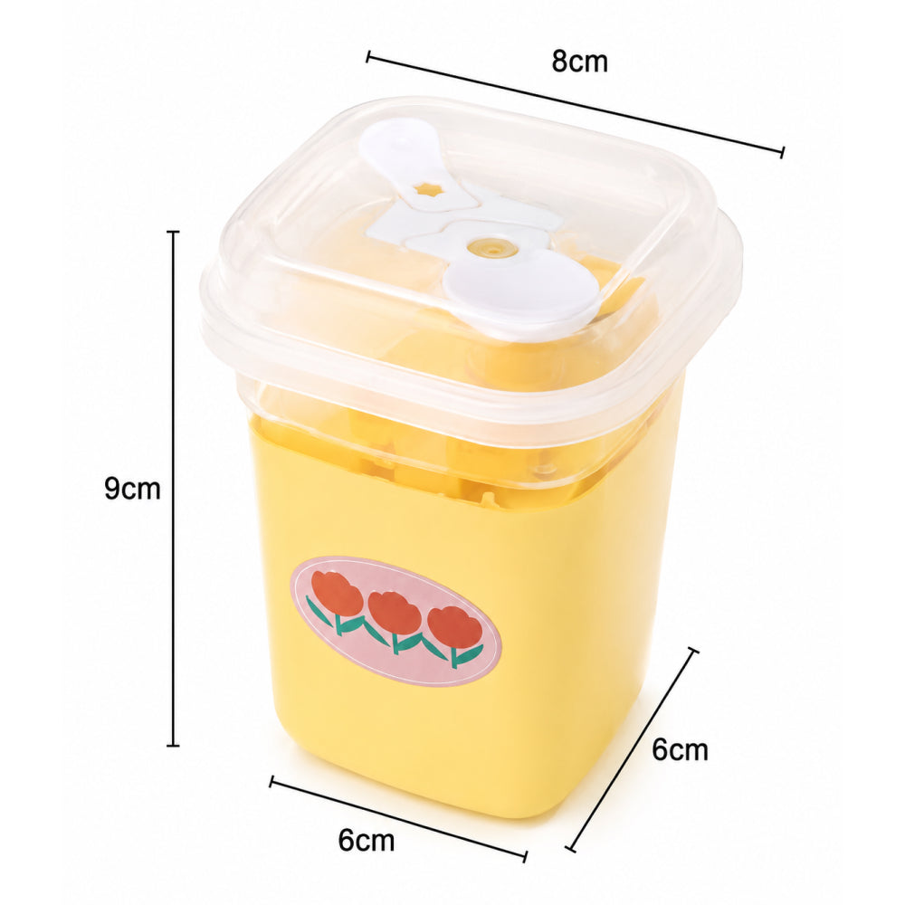 2603-57 CL105 Heavy Plastic Dessert Container with Lid & Spoon – Pack of 10