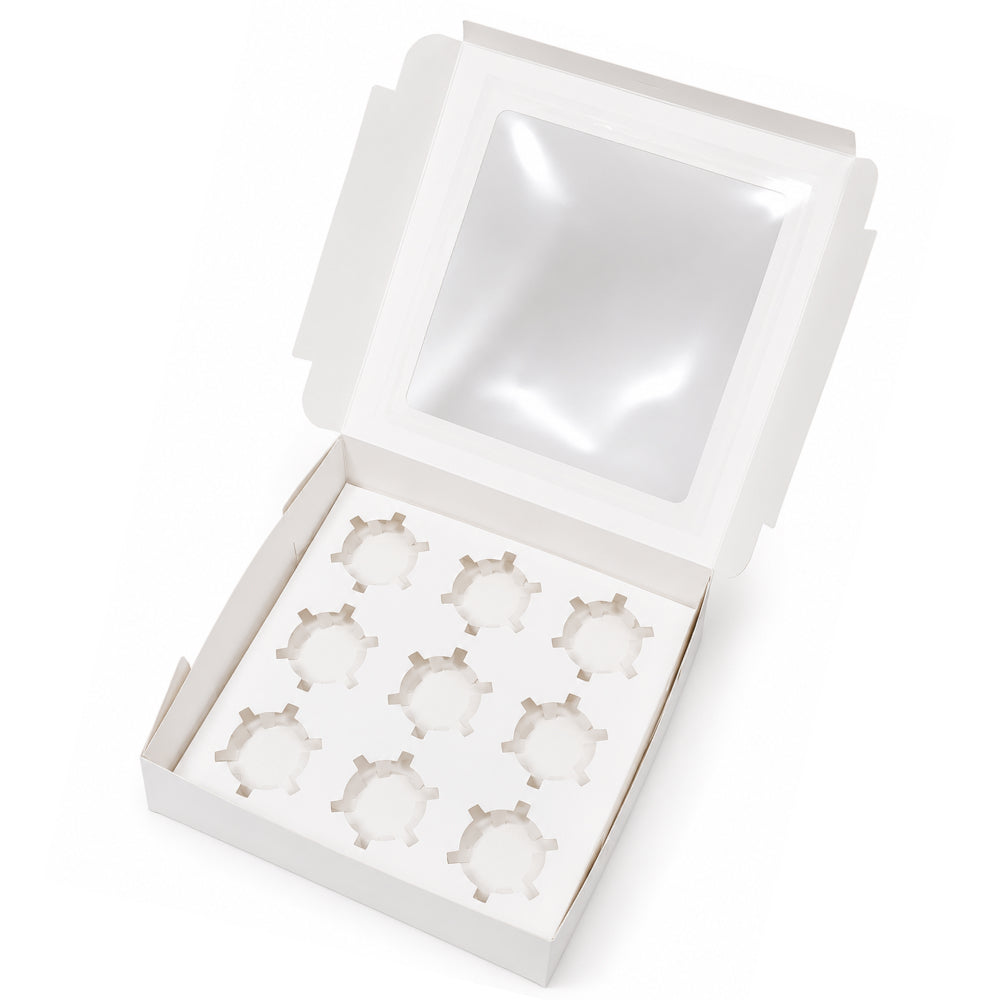 CB044 Window Dessert Box with Separate DIY Cavity Insert | 4,6,9 & 12 Cavity Options