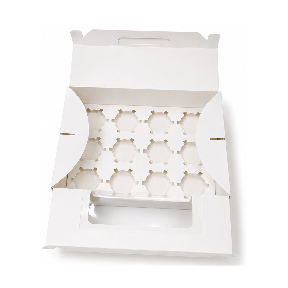 CB044 Window Dessert Box with Separate DIY Cavity Insert | 4,6,9 & 12 Cavity Options
