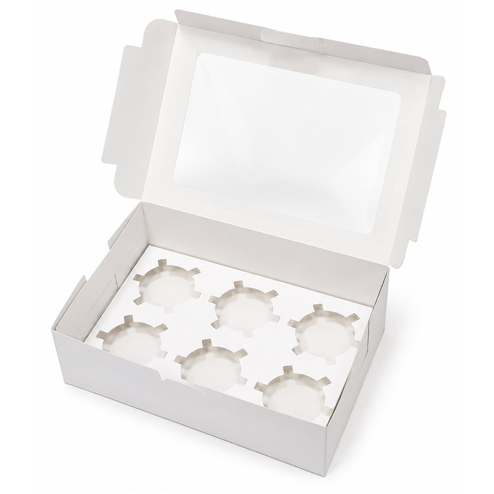 CB044 Window Dessert Box with Separate DIY Cavity Insert | 4,6,9 & 12 Cavity Options