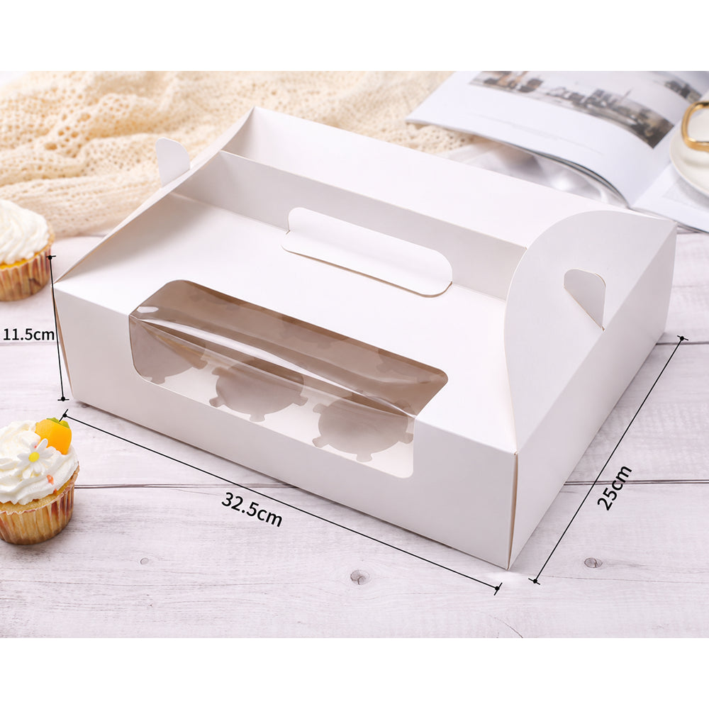 CB044 Window Dessert Box with Separate DIY Cavity Insert | 4,6,9 & 12 Cavity Options