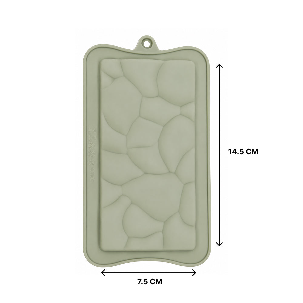 CM258 Stone Texture Silicone Chocolate Bar Mold | Food Grade Non-Stick Chocolate Mould
