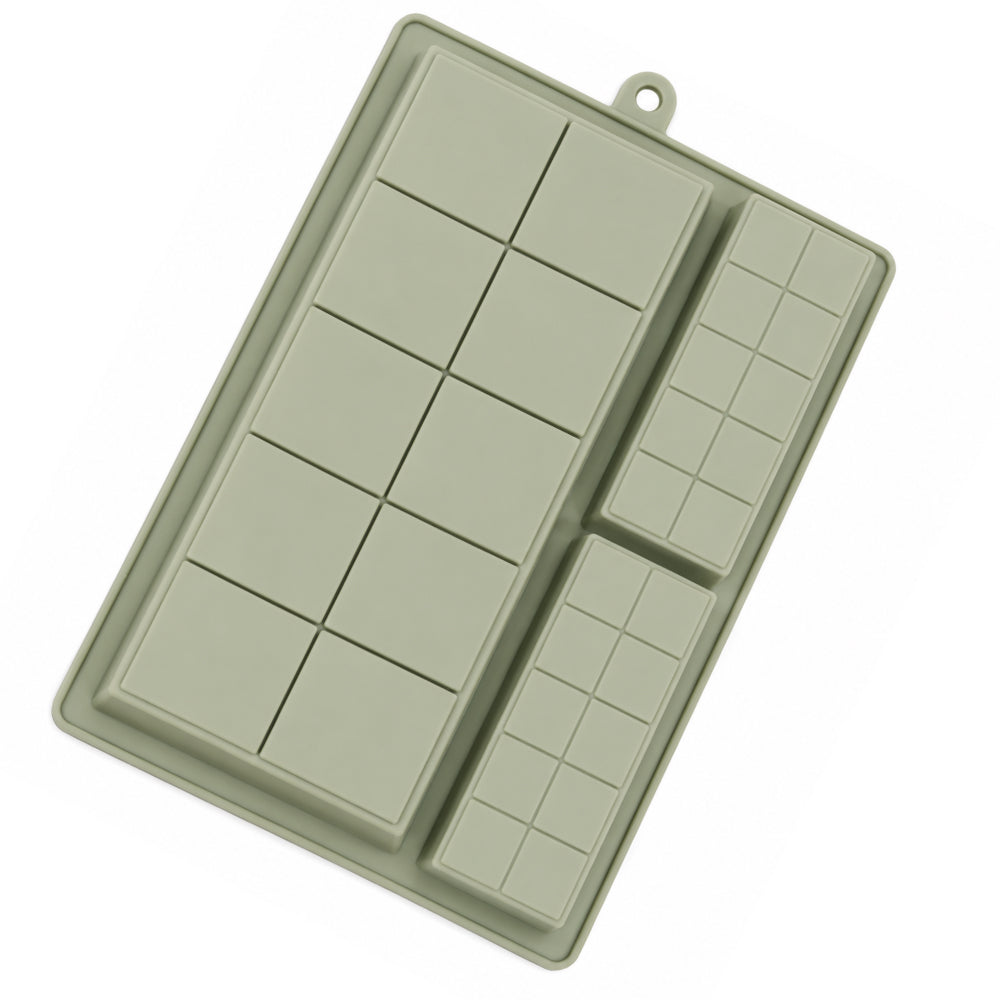 CM271 3-in-1 Silicone Chocolate Bar Mold | Food Grade Non-Stick Chocolate Mould | Large & Mini Chocolate Bar Mold