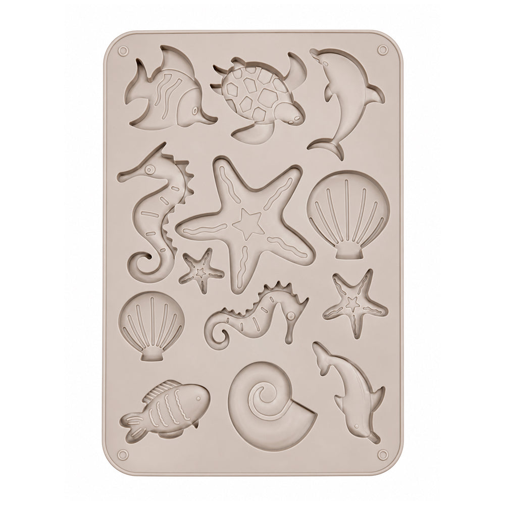 CM267 12-Cavity Sea Life Silicone Chocolate Mold | Food Grade Non-Stick Chocolate Mould