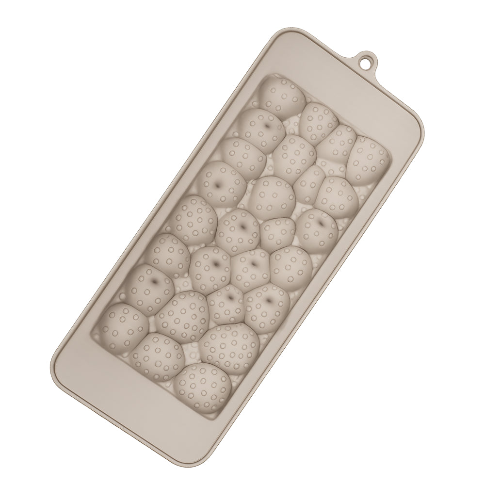 CM275 Strawberry Texture Silicone Chocolate Bar Mold Artisan Chocolate Bar Mould