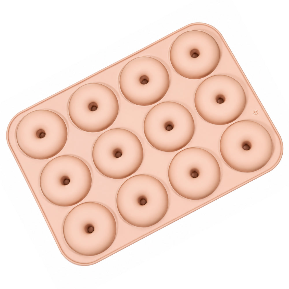 CM252 12-Cavity Donut Shape Silicone Chocolate Mold | Food Grade Non-Stick Chocolate & Candy Mould