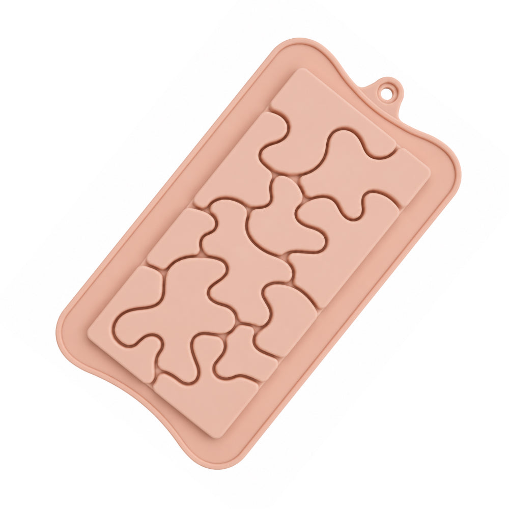 CM260 Puzzle Design Silicone Chocolate Bar Mold | Food Grade Non-Stick Chocolate Mould