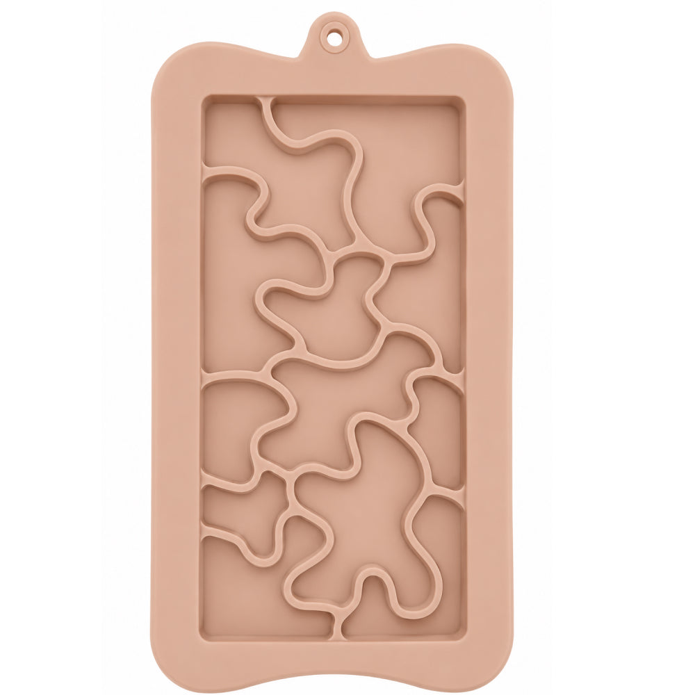 CM260 Puzzle Design Silicone Chocolate Bar Mold | Food Grade Non-Stick Chocolate Mould