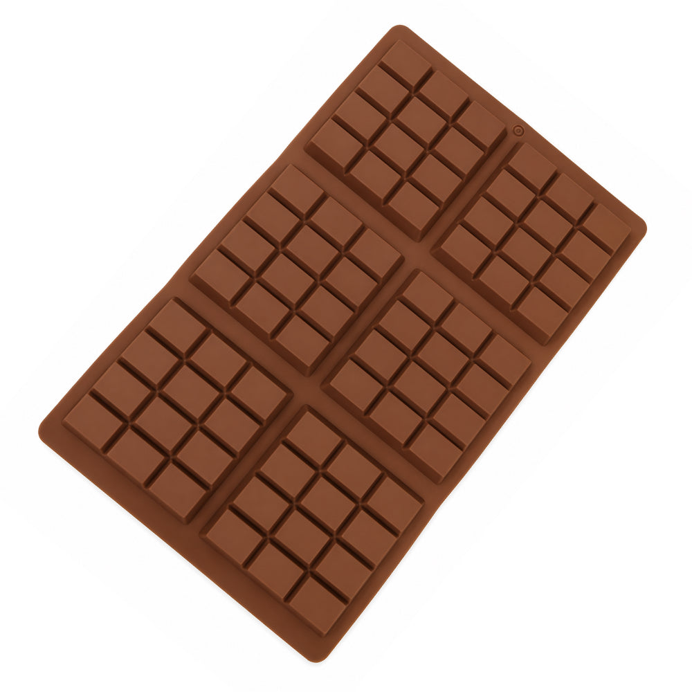 CM253 Mini Chocolate Bar Silicone Mold | 6 Cavity Chocolate Tablet Mold