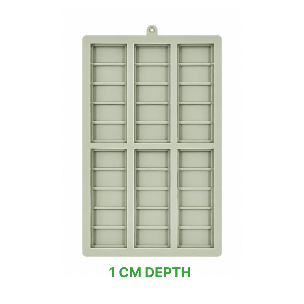 Silicone Chocolate Bar Mold – 6-Cavity Classic Segment Design | CM212