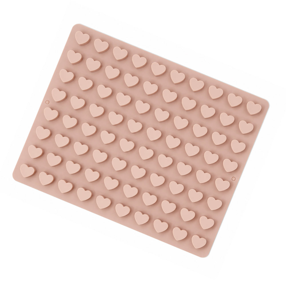 CM255 88-Cavity Mini Heart Silicone Mold | Heart Shape Chocolate, Candy & Jelly Mold