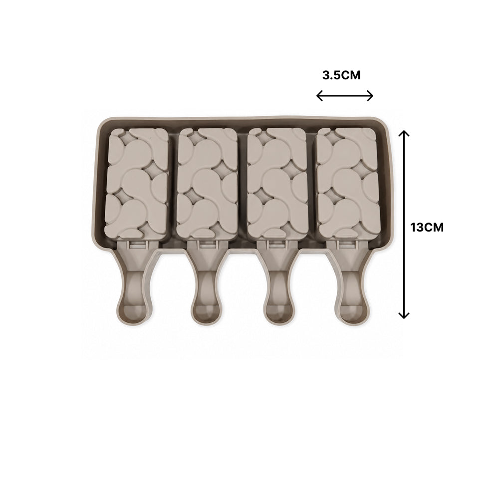 CM282 4-Cavity Ice Cream Bar Silicone Mold | Popsicle & Chocolate Bar Mold