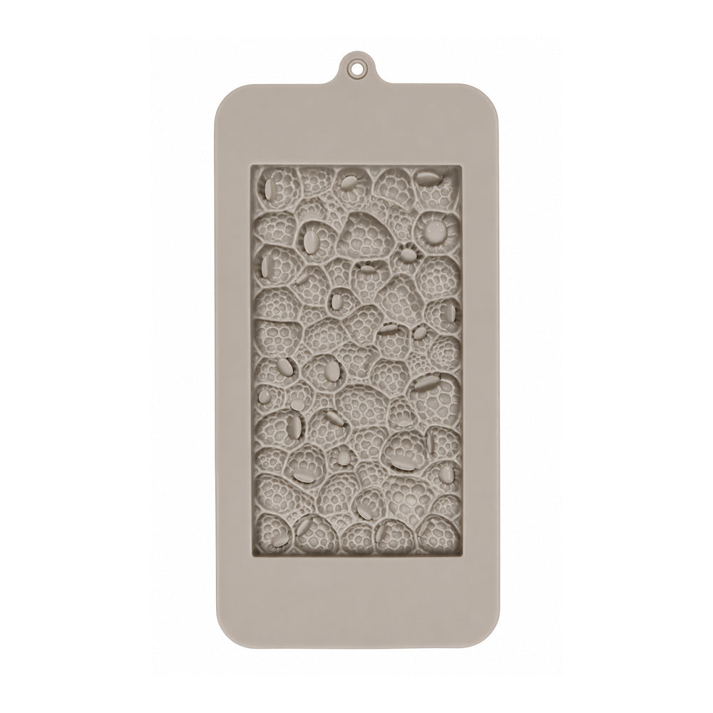 CM268 Berry Design Silicone Chocolate Bar Mold | Food Grade Non-Stick Chocolate Mould
