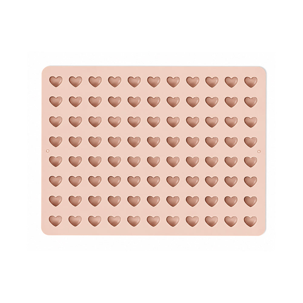 CM255 88-Cavity Mini Heart Silicone Mold | Heart Shape Chocolate, Candy & Jelly Mold