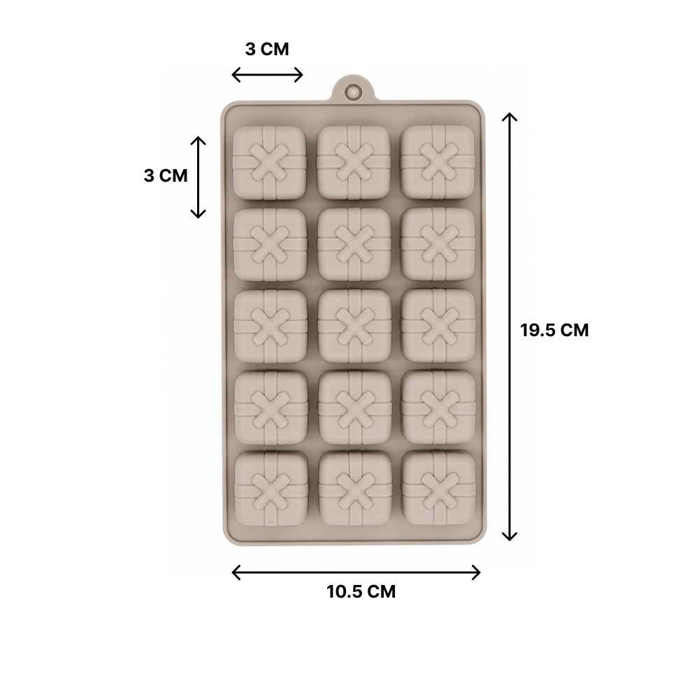 15 in 1 Gift Box Chocolate Mold – Unique Mold for Chocolate Gifts CM193